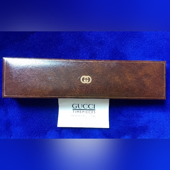 Genuine GUCCI Vintage Brown Watch Long Case Box - Picture 4 of 7